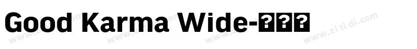 Good Karma Wide字体转换